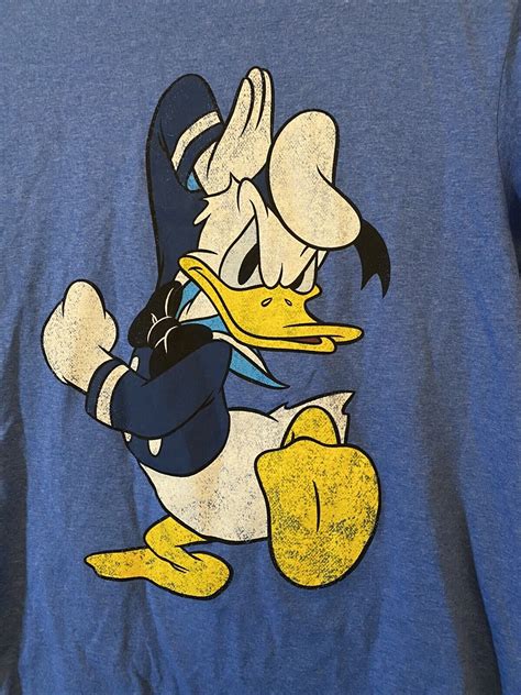 Mens Walt Disney Donald Duck Angry Character T Shirt Gem