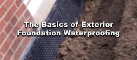 How water enters from the exterior. The Basics of Exterior Foundation Waterproofing | Wet ...