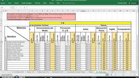 Formatos En Excel Para Calificaciones Primer Trimestre Y Boletas Editables Imagesee