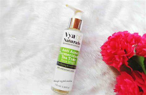 Vya Natural Turmeric And Tea Tree Anti Acne Face Wash Review Through
