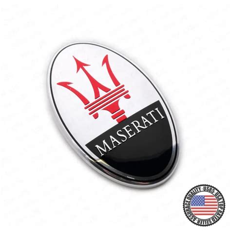 Maserati Ghibli Quattroporte Granturismo Front Bumper Logo Emblem Badge Black Picclick