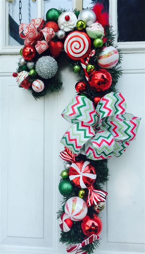 Candy Cane Wreath 7500 Handmade Holidays Crafts And Unique Ts