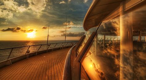 1680x1050px Free Download Hd Wallpaper Cruise Ship Deck Sunset