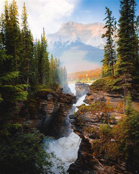 Athabasca Falls Jasper National Park Alberta Canada Rmostbeautiful