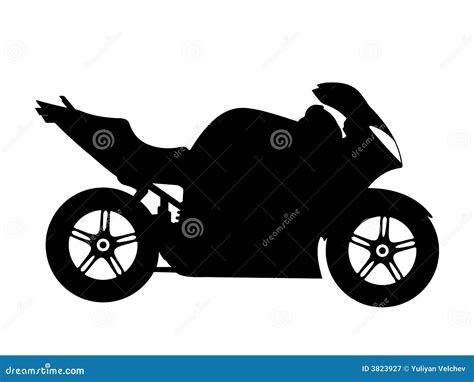 Motorcycle Vector Stock Vector Illustration Of Silhouette 3823927