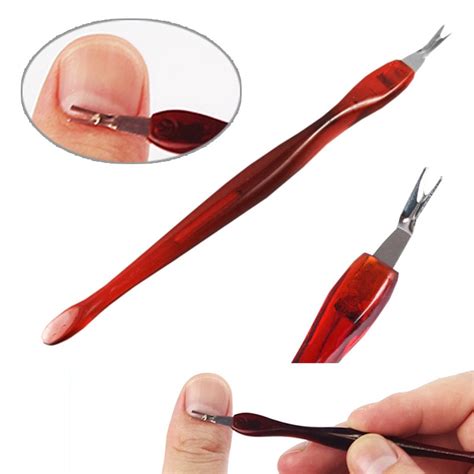 5pcs stainless steel cuticles nail pusher nail remover cleaner cuticl nail cuticle scissors