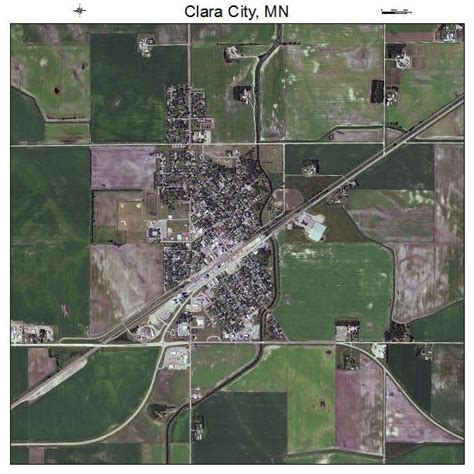 Aerial Photography Map Of Clara City Mn Minnesota