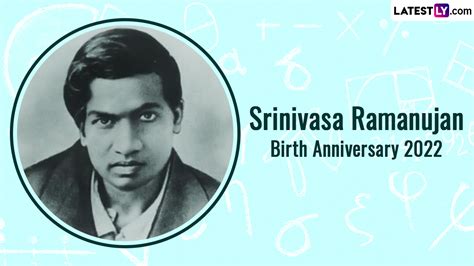Srinivasa Ramanujan Birth Anniversary 2022 Images And Hd Wallpapers For