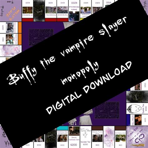 Buffy The Vampire Slayer Monopoly Etsy