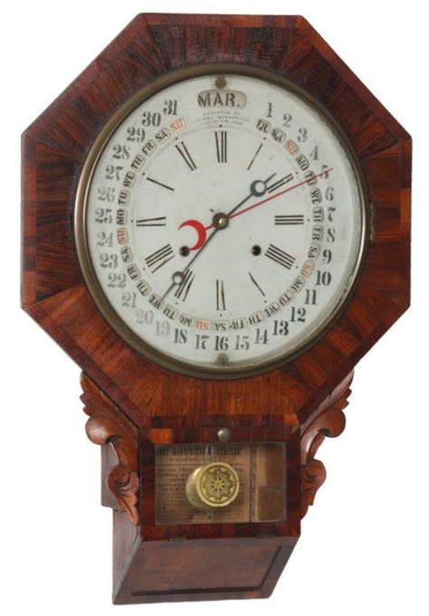 Ansonia Regulator A Calendar Octagon Drop Clock Price Guide