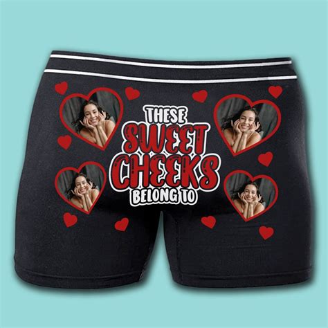 These Sweet Cheeks Belong To Personalised Photo Boxers Etsy