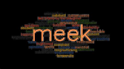 Meek Synonyms And Related Words What Is Another Word For Meek