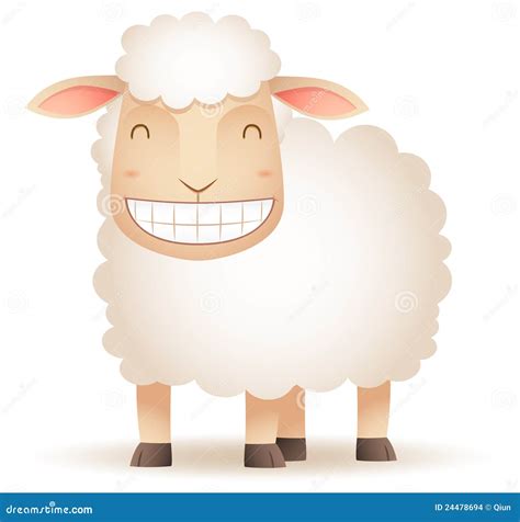 Sheep Smiling Stock Vector Illustration Of Animal Sheep 24478694
