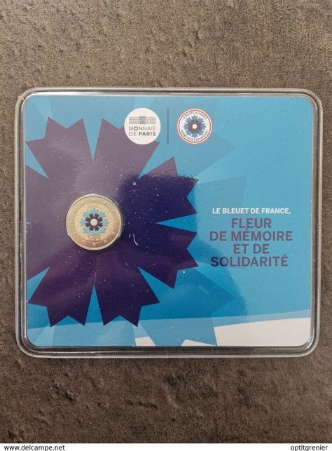 Coincard 2 Euro Le Bleuet De France Colorisee 2018 Fleur De Memoire