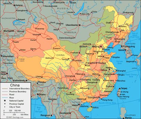 The map shows the provinces of china, officially the people's republic of china (prc), a vast country in east asia. China Map and China Satellite Images