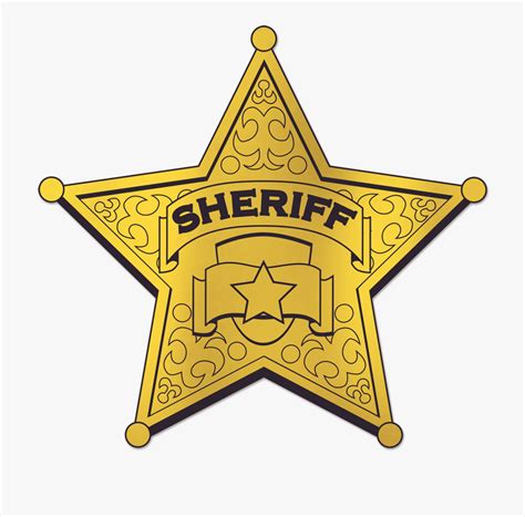 Western Sheriff Badge Clip Art