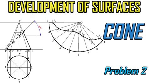 Development Of Surface Of Coneproblem 2 Youtube