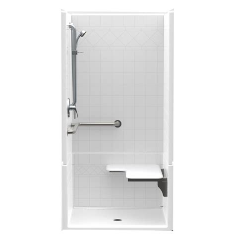 Shower controls must require less. Aquatic Accessible Diagonal Tile AcrylX ADA Configured ...
