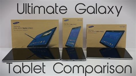 Samsung Galaxy Tablet Comparison 2014 Cmc Distribution English