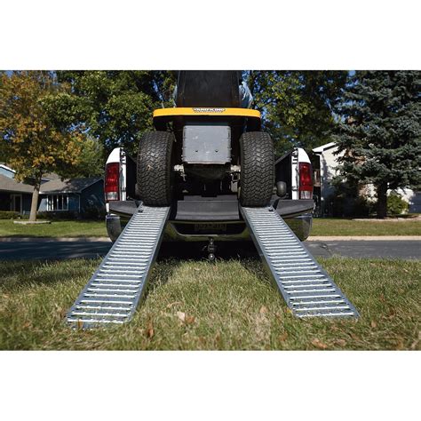 Ironton Non Folding Steel Loading Ramp Set 1000 Lb Total Capacity 6ft