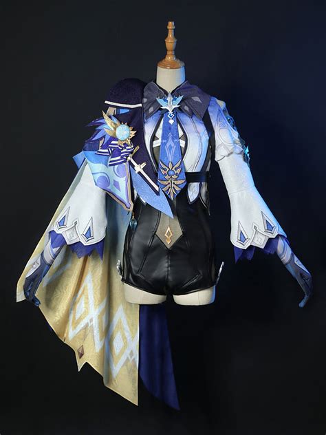 Genshin Impact Eula Lawrence Cosplay Costume Full Set Mihoyo Game