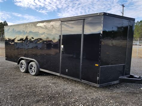 Enclosed Trailer 85x20 Black Out Ad 180 Usa Cargo Trailer