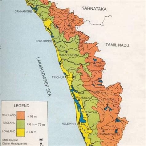 Road Map Of Kerala Source Pwd Kerala Download Scientific Diagram