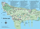 Old San Juan Travel Map | San juan map, San juan, Map