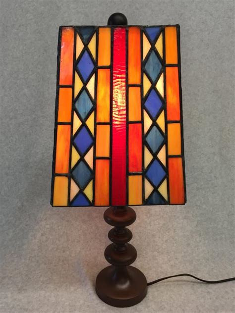 Great savings & free delivery / collection on many items. Art Deco Stained Glass Lamp Shade - Delphi Artist Gallery