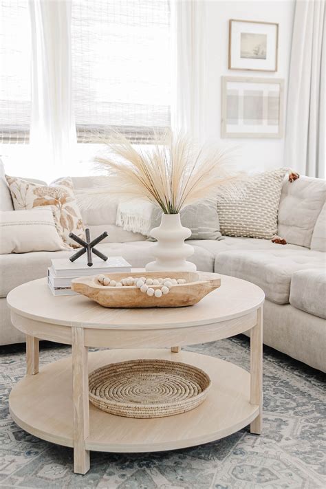 Round Coffee Table Styling Ideas Roundup Caitlin Marie Design