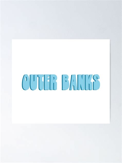 Outer Banks Title Sticker Poster For Sale By Sarap987 Redbubble