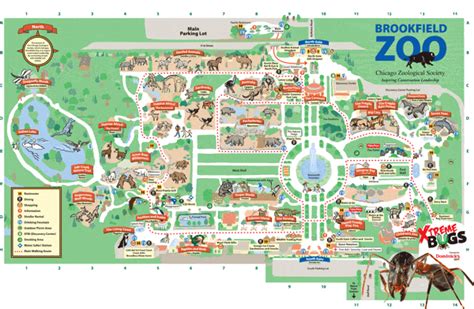 Chicago Zoological Society Zoo Map Brookfield Zoo Brookfield Zoo