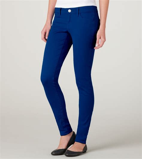 Cobalt Blue Pants American Eagle Skinny Jeans Blue Skinny Pants