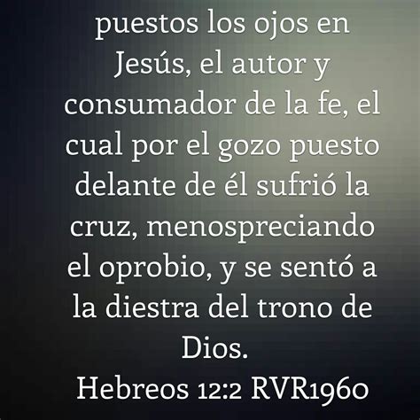 Hebreos 12 2 Palabra de dios Versículos de la biblia Hebreos