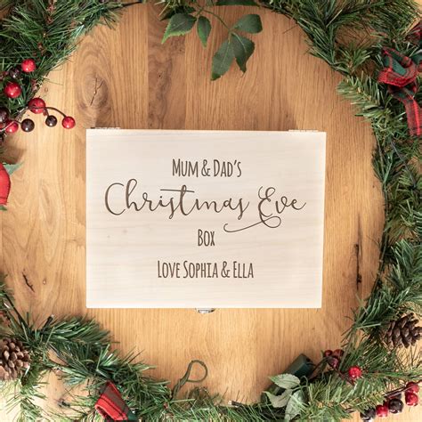 personalised adults christmas eve box by mirrorin