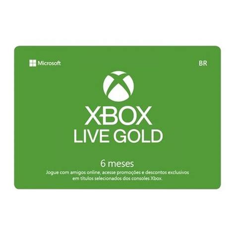 Xbox Live Gold 6 Meses Wow Games