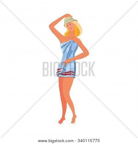 Smiling Naked Woman Vector Photo Free Trial Bigstock
