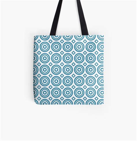 Circles And Diamonds Geometric Pattern Tote Bag By Zaryakiqo Tote