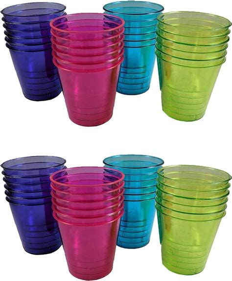 momentum brands plastic shot glasses multicolored disposable shot glasses 1 oz party