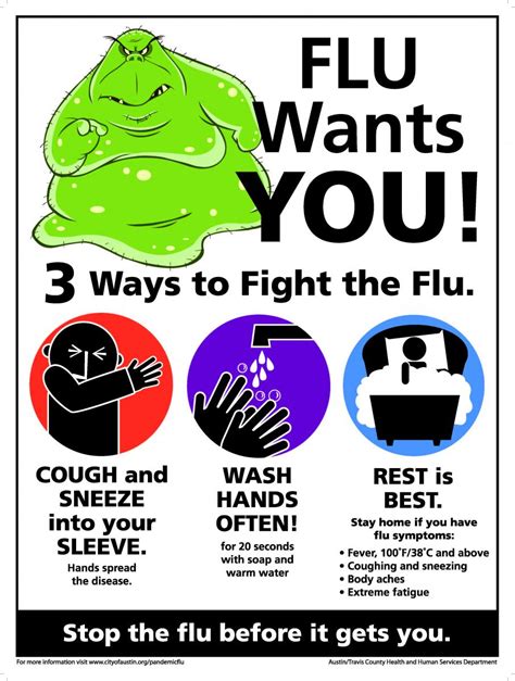 Free Printable Flu Posters