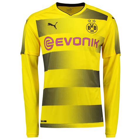 Ganz nah am team, mit vollgas und schwarzgelbem adrenalin, kannst du dich hier für besondere fanerlebnisse mit opel. Official BVB Borussia Dortmund Home Shirt Jersey 17/18 ...