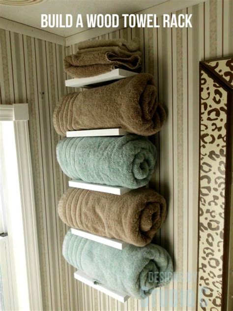 14 Practical Diy Towel Rack Ideas For Your Bathroom