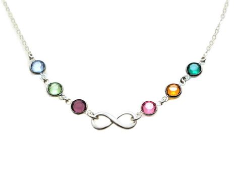 Infinity Necklace Sterling Silver Necklace Mothers Day T Etsy