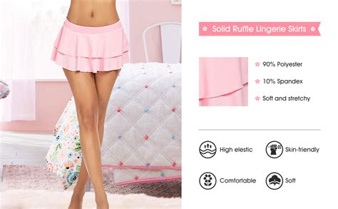 Avidlove Women Pleated Mini Skirt Solid Ruffle Lingerie Skirts Best Time To Shop Now Enjoy