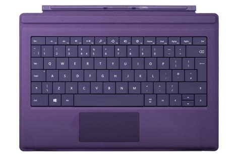 Keyboard Microsoft Surface Type Cover Pro 3 Purple Qwerty Uk105 Grade