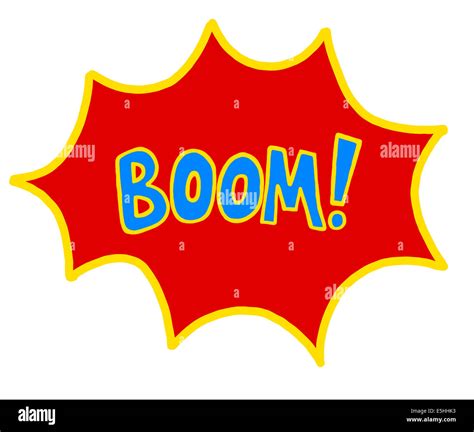 Illustration Of Cartoon Boom Stock Photo Alamy