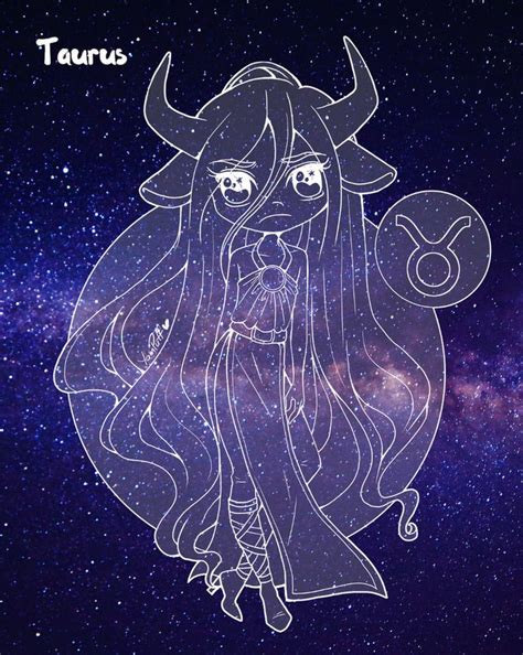 Taurus Zodiac Chibi Series By Yampuff Zodiac Art Zodiac Chibi