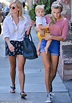 Reese Witherspoon shows off legs while on lunch with her children Ava ...