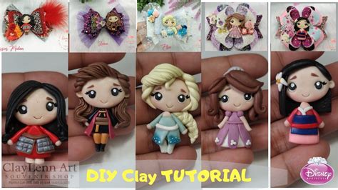 Making Disney Princess Clay Charms Polymer Clay Youtube