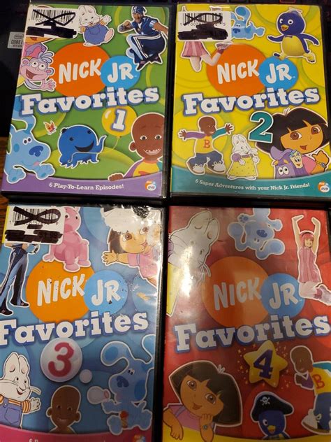 Nick Jr Favorites Vol 1 Thru Vol 4 Dvd 2005 Ebay
